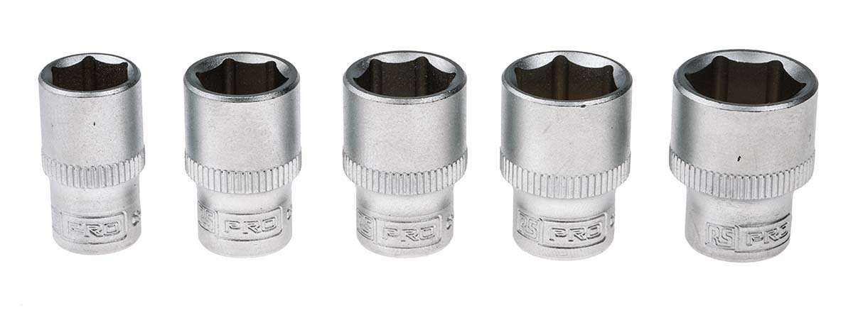 817-9224 RS PRO 43-Piece 1/4 in Hexagon, Slotted, Torx Socket Set