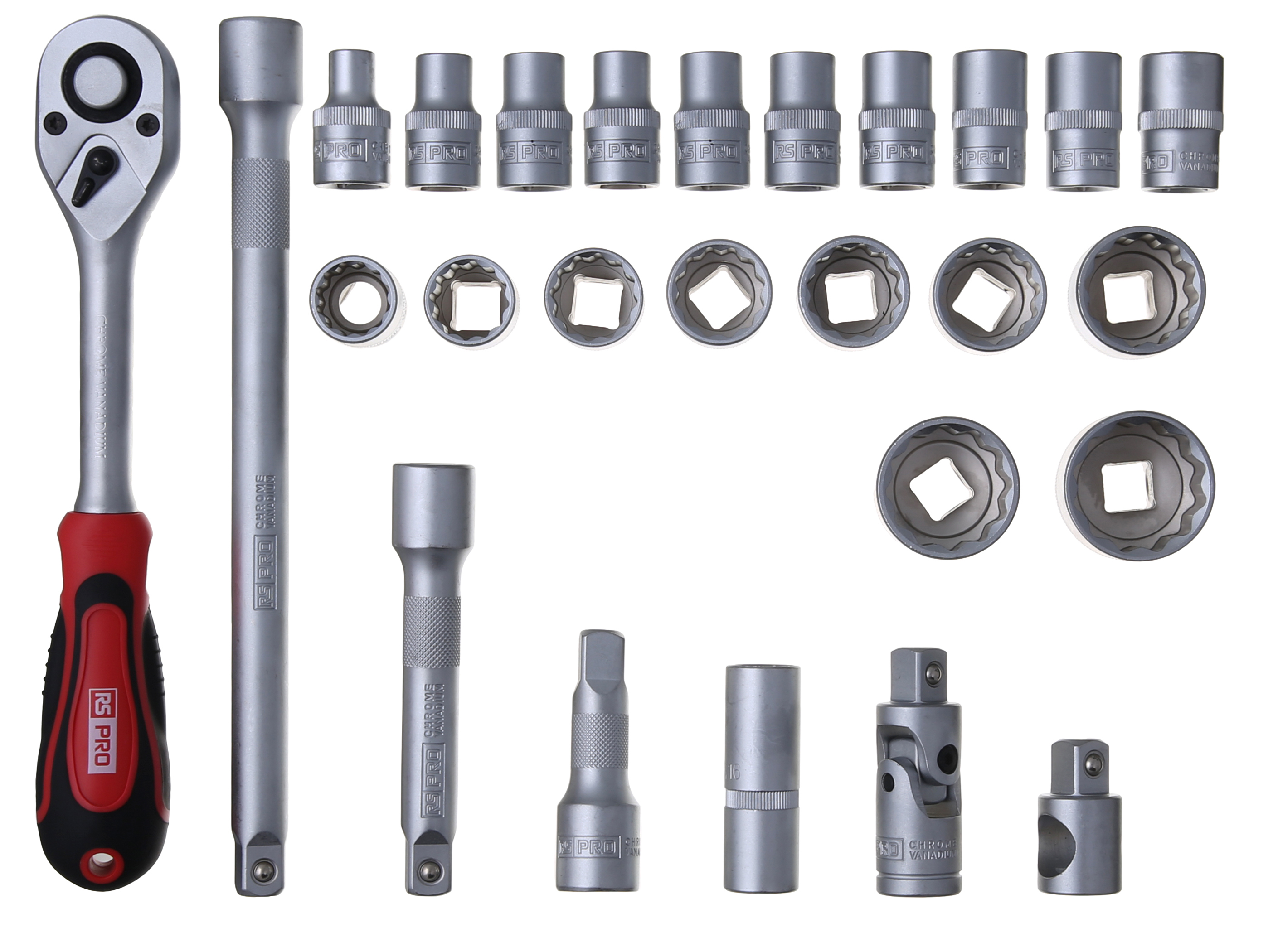 RS PRO 26-Piece 1/2 in 6 Point Socket Set