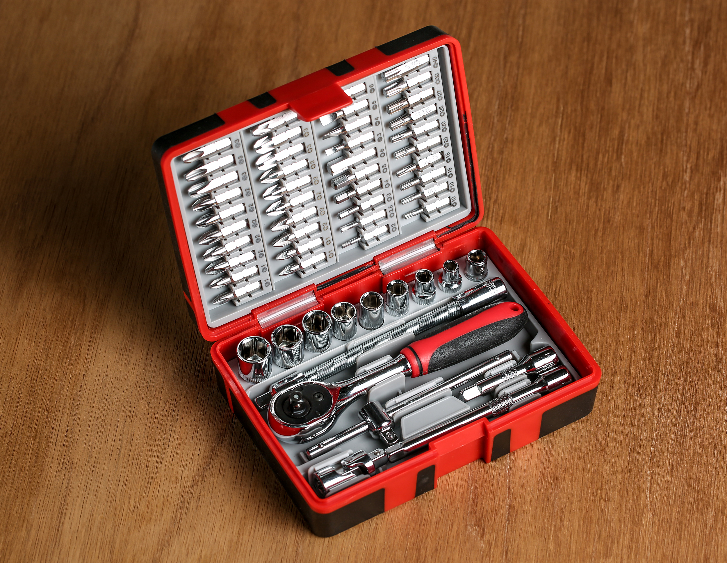 817-9236 RS PRO 55-Piece 1/4 in Hexagon Socket Set
