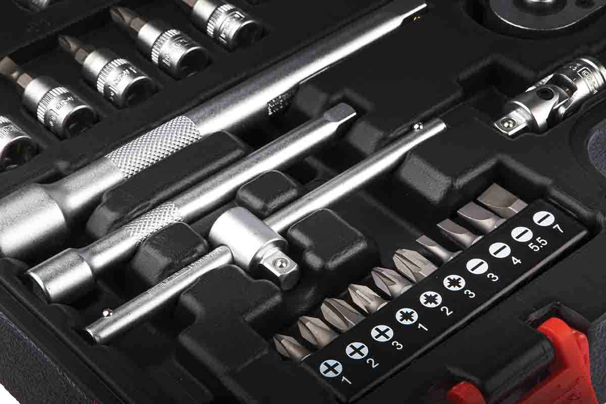 817-9242 RS PRO 46-Piece 1/4 in, 3/8 in Hexagon Socket Set