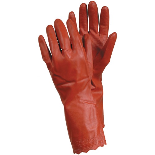 Tegera TEGERA Red Polyvinyl Chloride Work Gloves, Size 11
