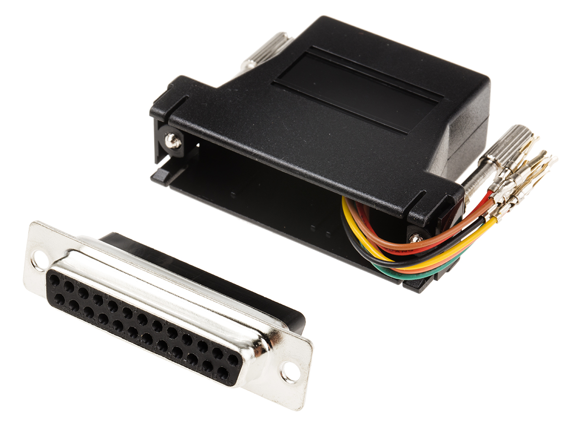 RS PRO D-Sub Adapter 25-Way D-Sub to Female Female RJ11 Female Female