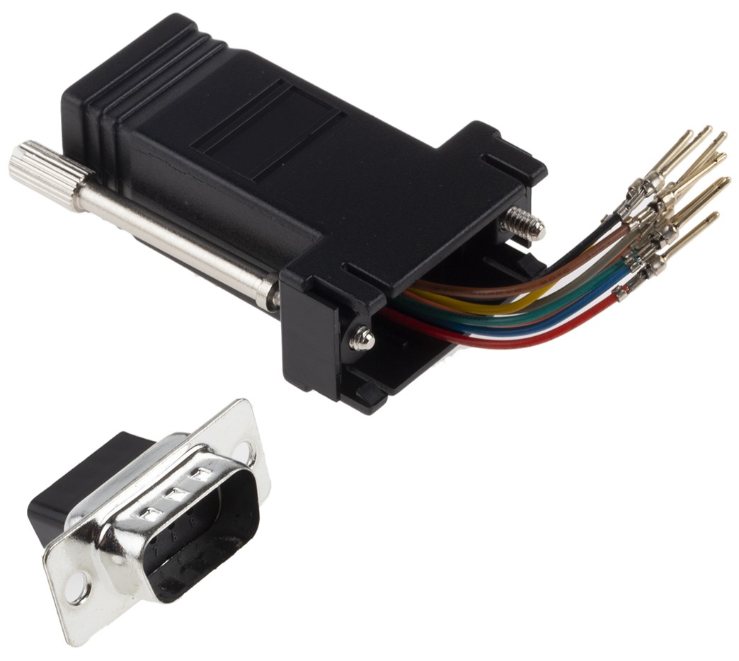 RS PRO D-Sub Adapter 9-Way D-Sub to Male Male RJ45 Female Female