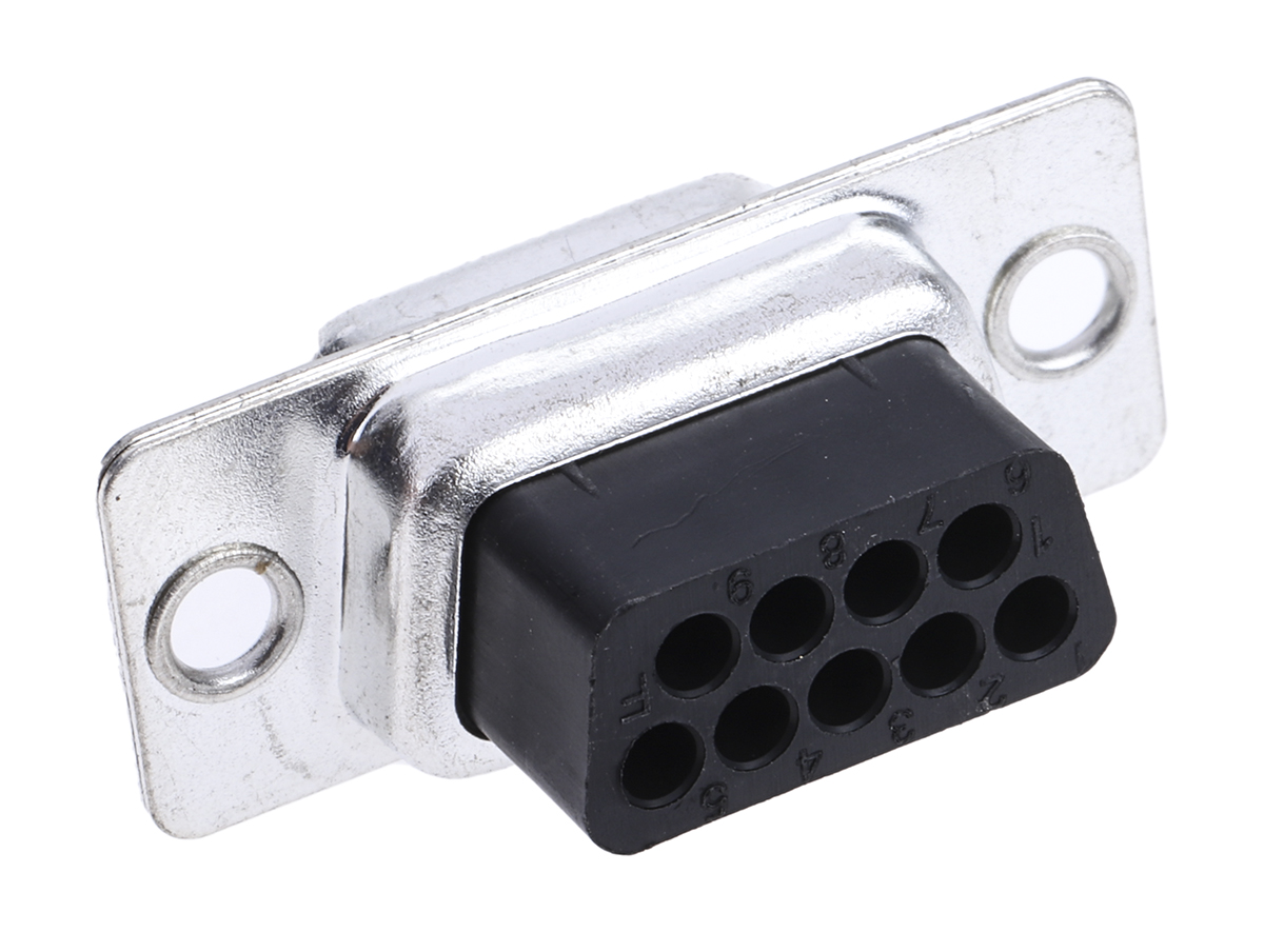818-700 RS PRO D-Sub Adapter 9-Way D-Sub to Female Female RJ45 Female Female