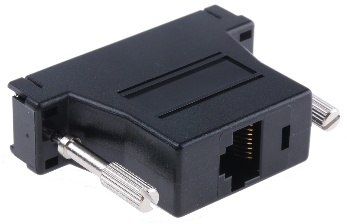 818-716 RS PRO D-Sub Adapter 25-Way D-Sub to Male Male RJ45 Female Female