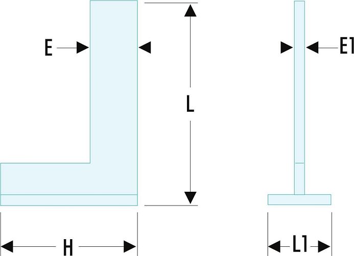 819300clo Facom 300 mm kg, Metric Engineer Square