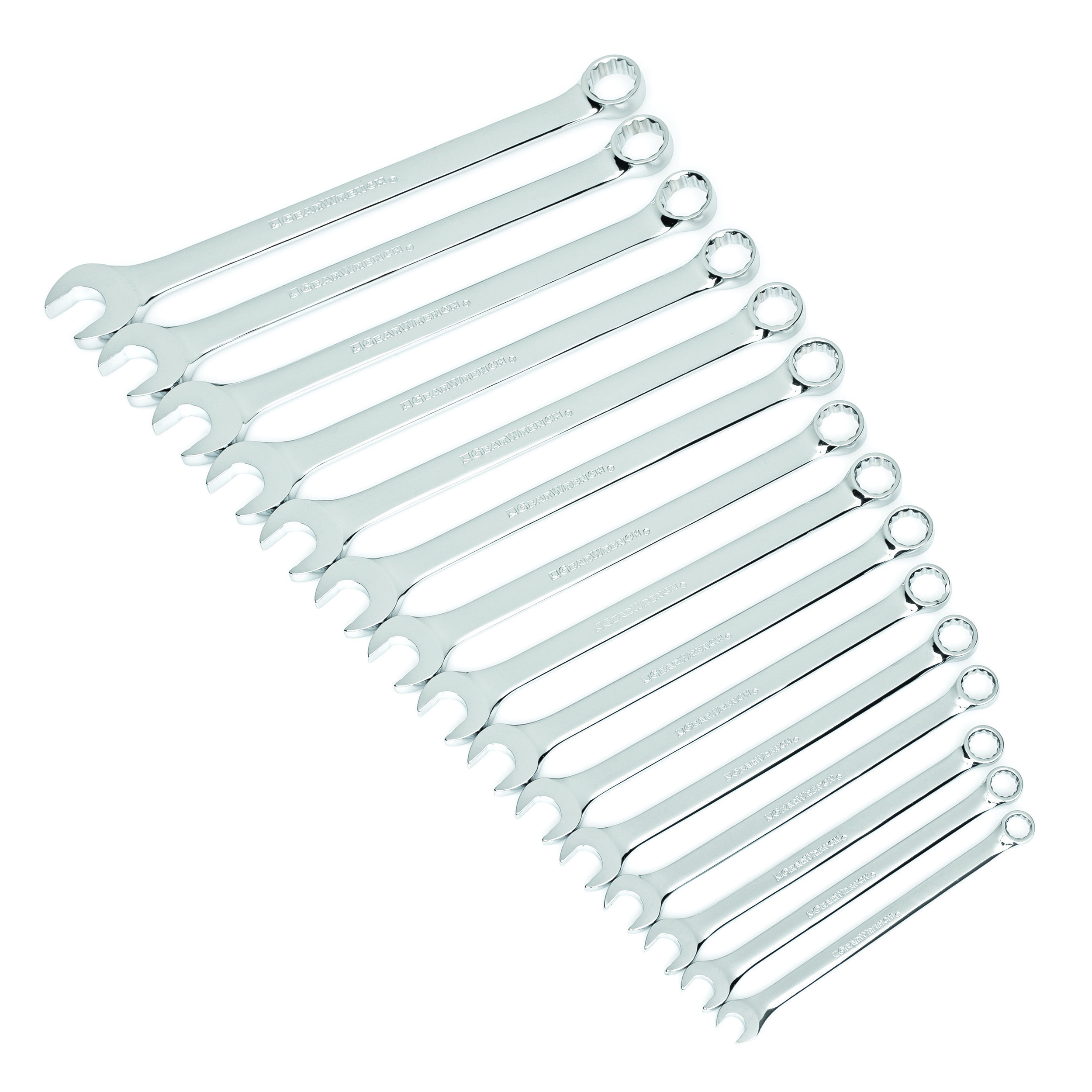 81902 GearWrench 15-Piece Spanner Set, 8 to 22 mm, Alloy Steel