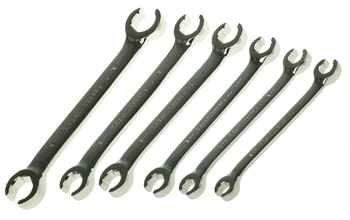 GearWrench 6-Piece Crow Foot Spanner Set, 9 x 11 to 19 x 21 mm, Alloy Steel