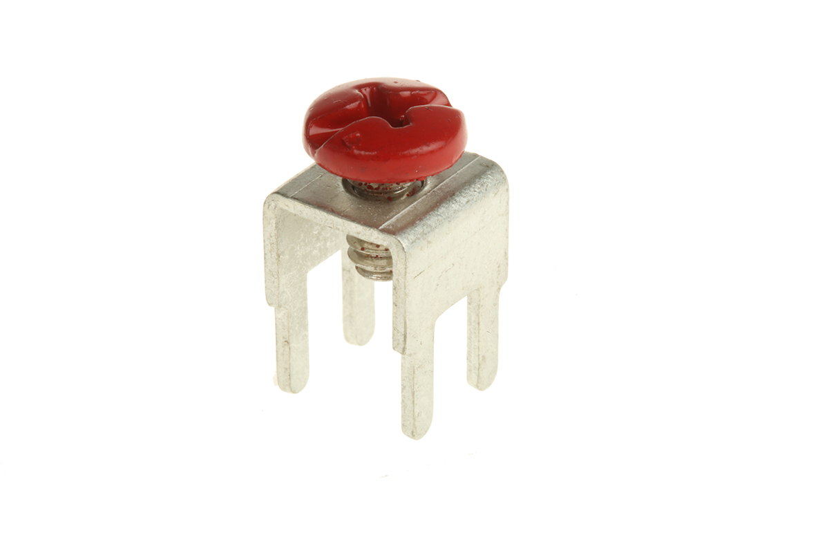 Keystone Brass Screw Terminal, Straight, 15A