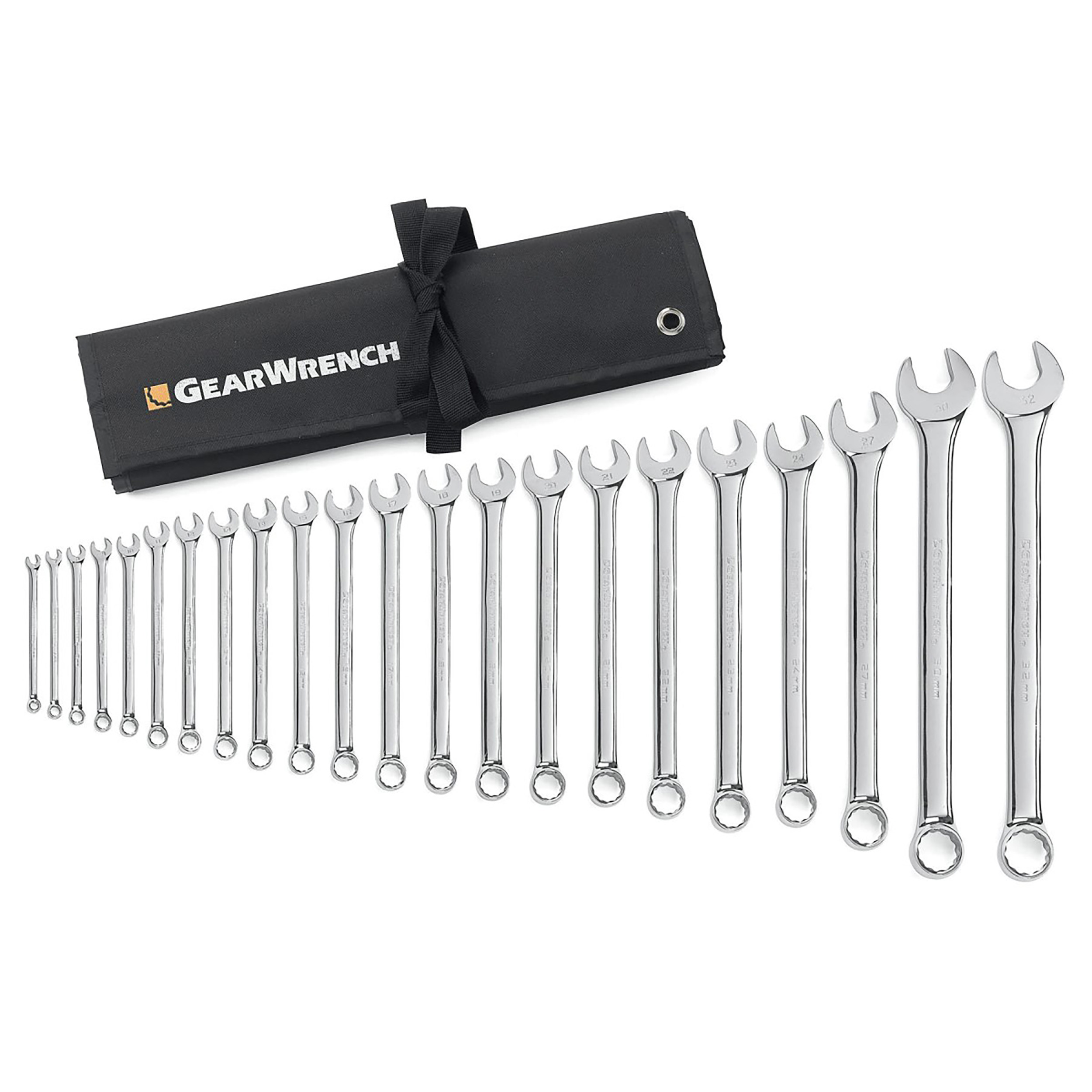GearWrench 22-Piece Spanner Set, 6 to 32 mm, Alloy Steel