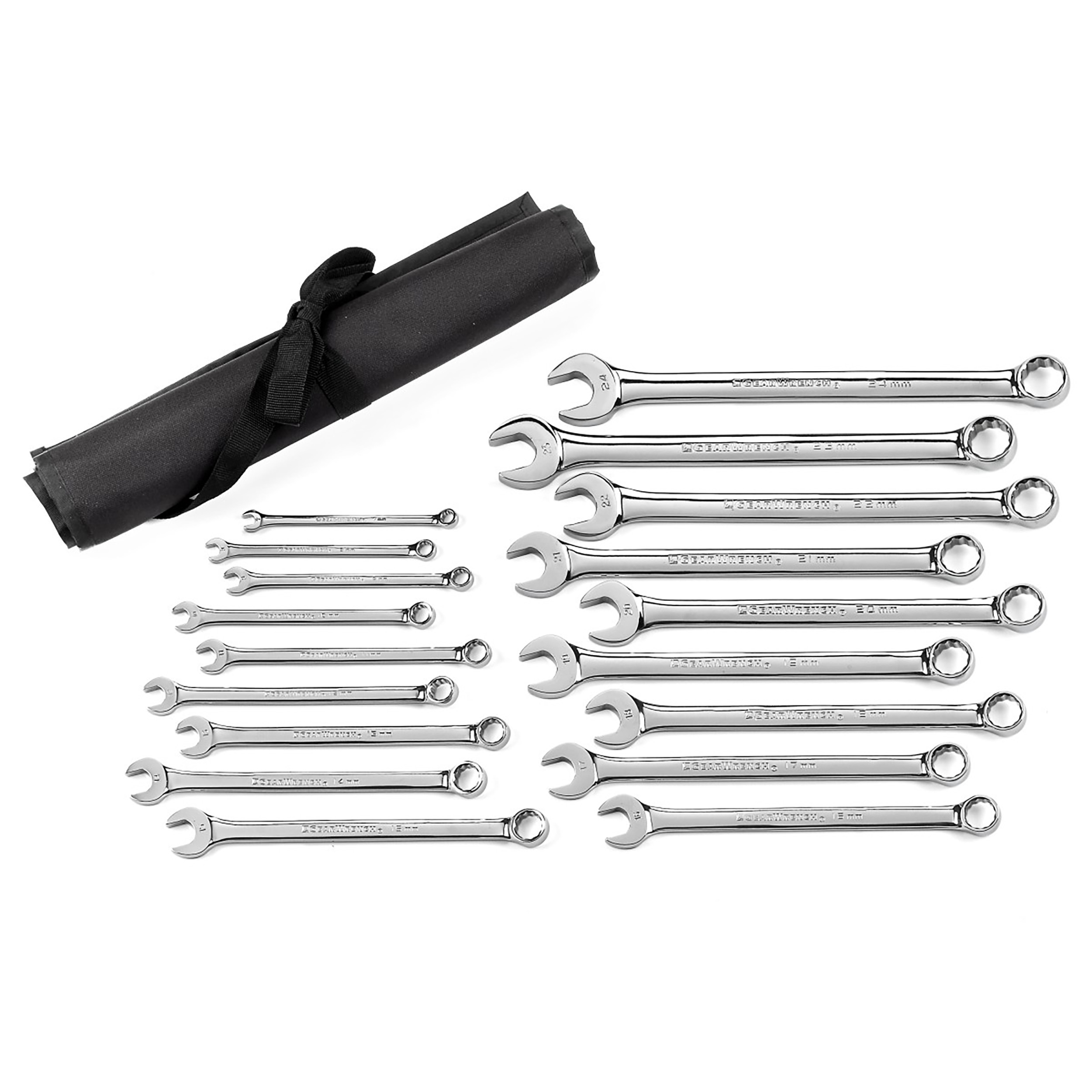 GearWrench 18-Piece Spanner Set, 7 to 24 mm, Alloy Steel