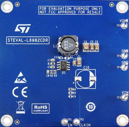 STMicroelectronics Step Down Switching Regulator Evaluation Board Step Down Regulator for L6982CDR for L6982CDR