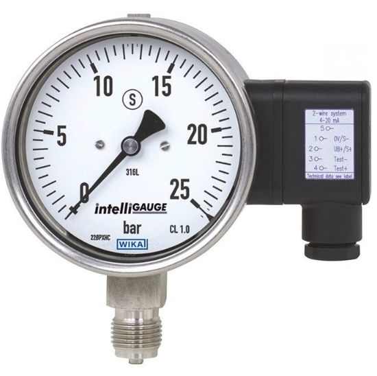 WIKA DN 51 Analogue Pressure Gauge 5bar Bottom Entry 100mm Outside Diameter