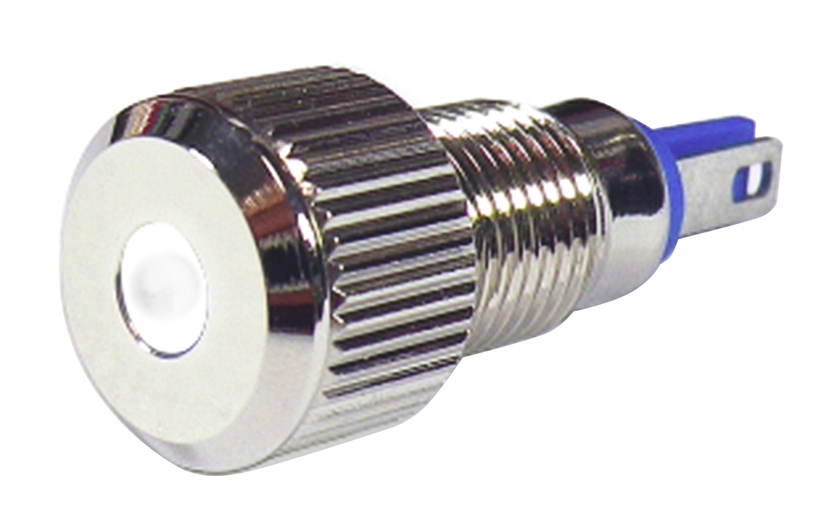 RS PRO White Panel Mount Indicator, 24V, Lead Wire Termination, IP67