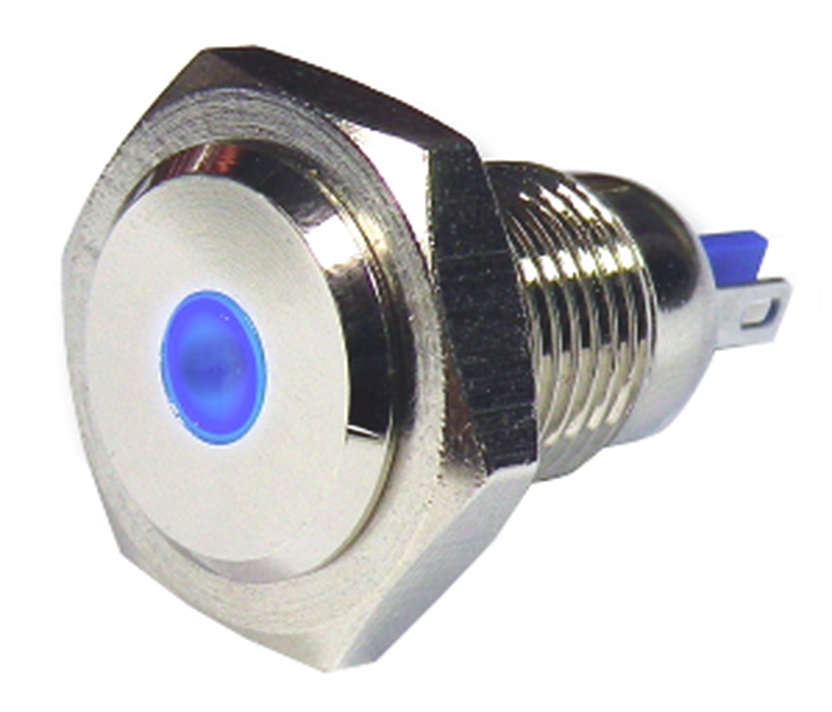 RS PRO Blue Panel Mount Indicator, 24V, Lead Wire Termination, IP67
