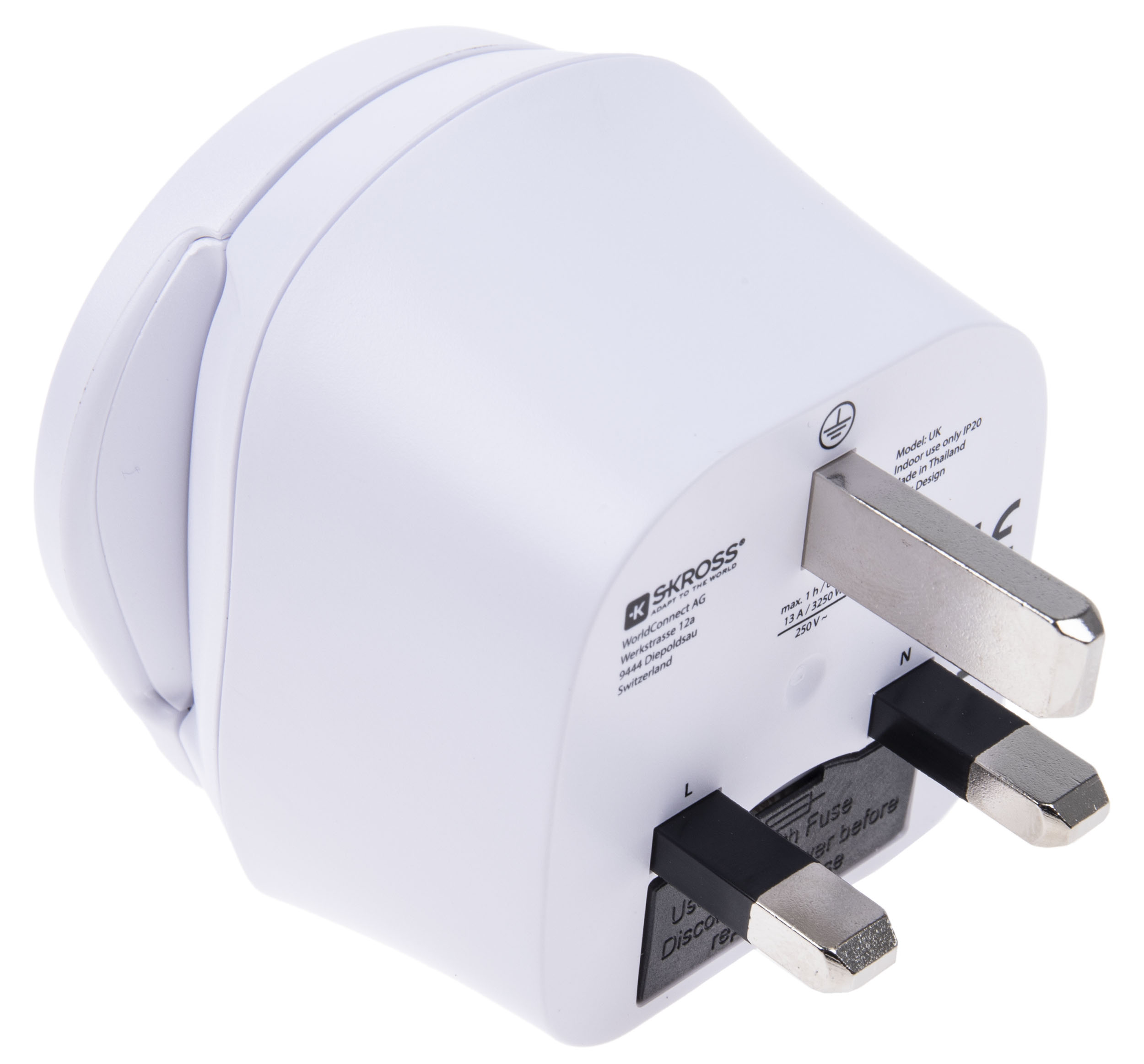 821-1242 SKROSS Travel Adapter USA, Europe, China, Australia Europe, 13A