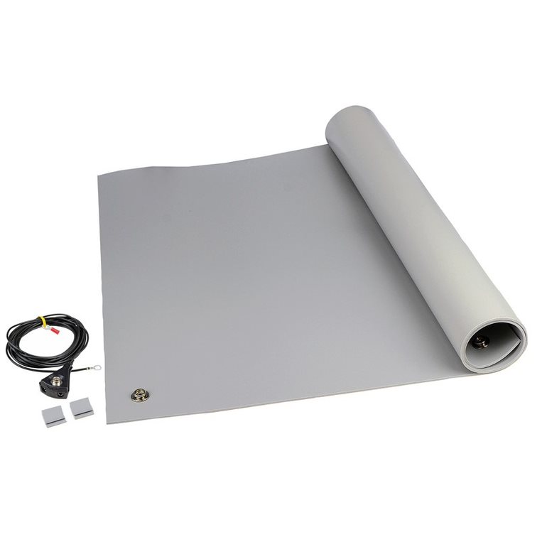 SCS Grey ESD-Safe Mat Table, 1.2 m x 600mm x 3.5 mm
