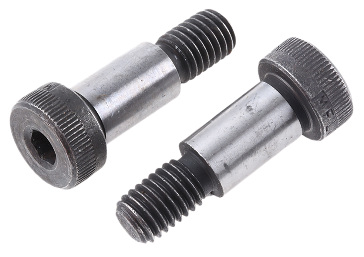 RS PRO M10 Shoulder Bolt, Steel, Hex Socket, 20 mm, Shoulder Dia. 12 mm