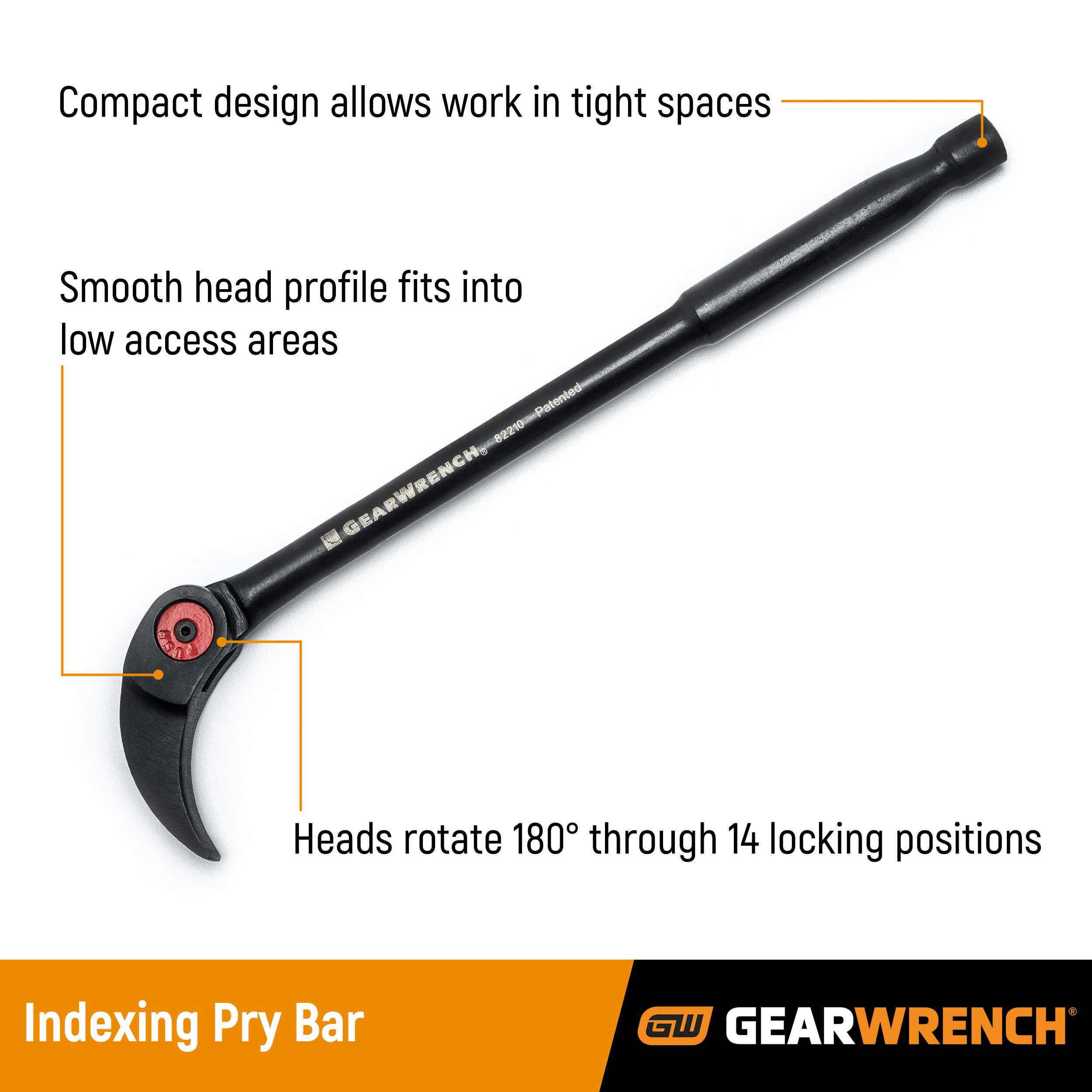 82208 GearWrench Crow Bar, 203.2mm Length