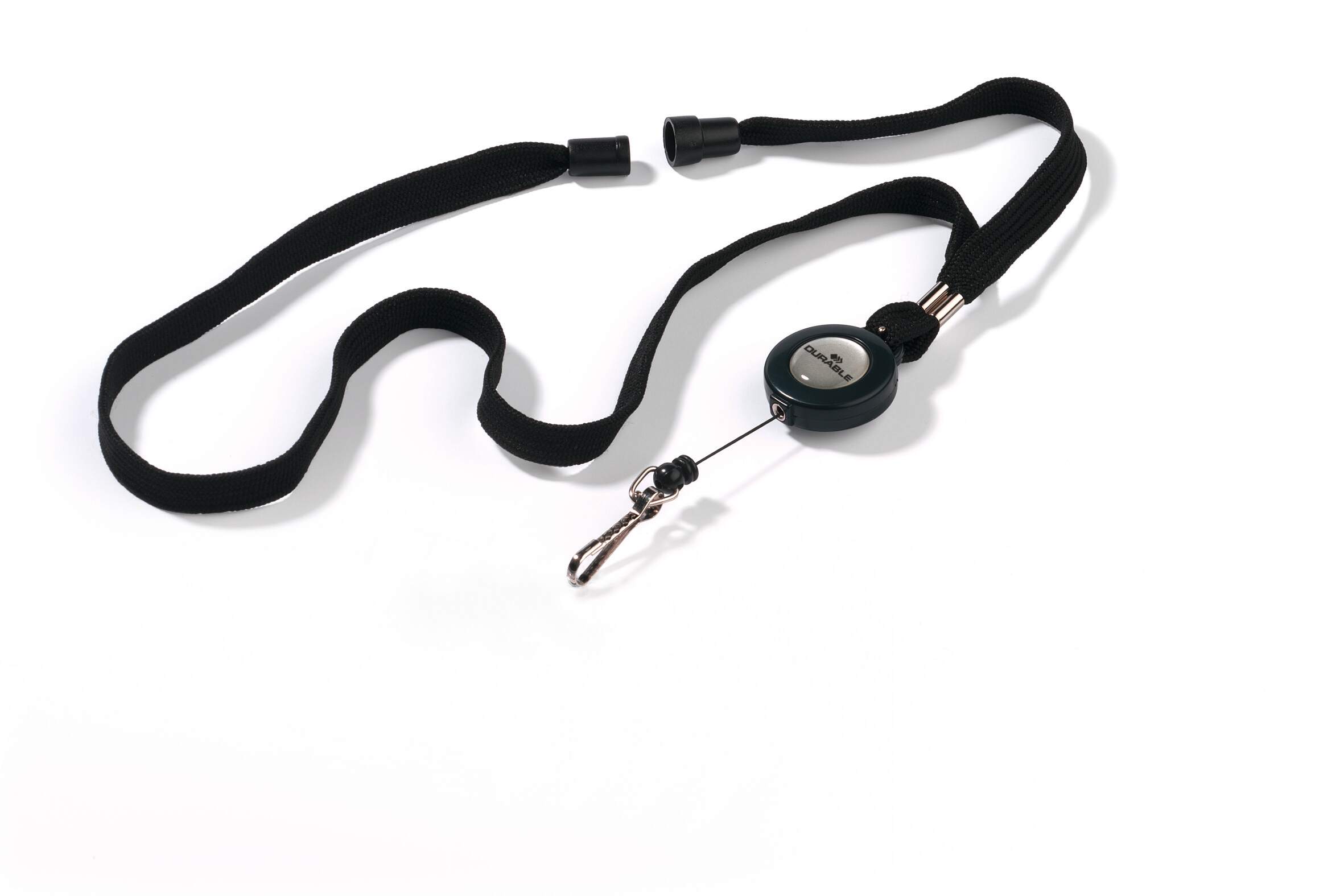822301 Durable Black Lanyard
