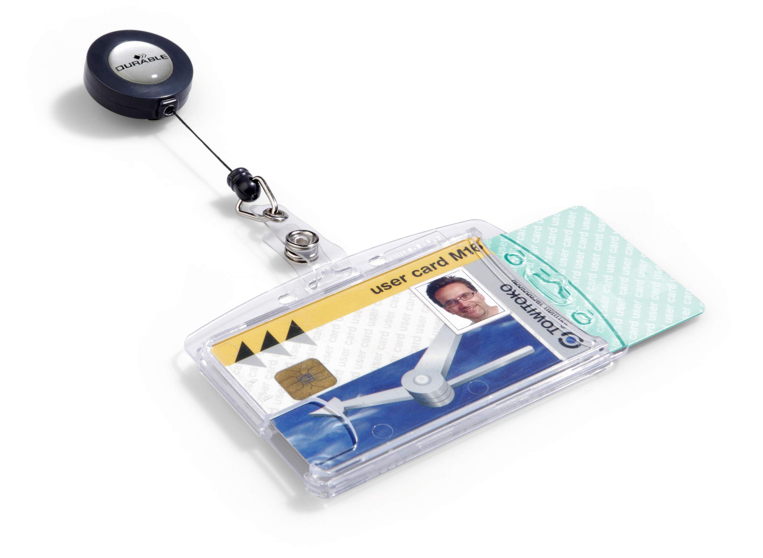 8224-19 Durable Transparent Polystyrene Name Badge