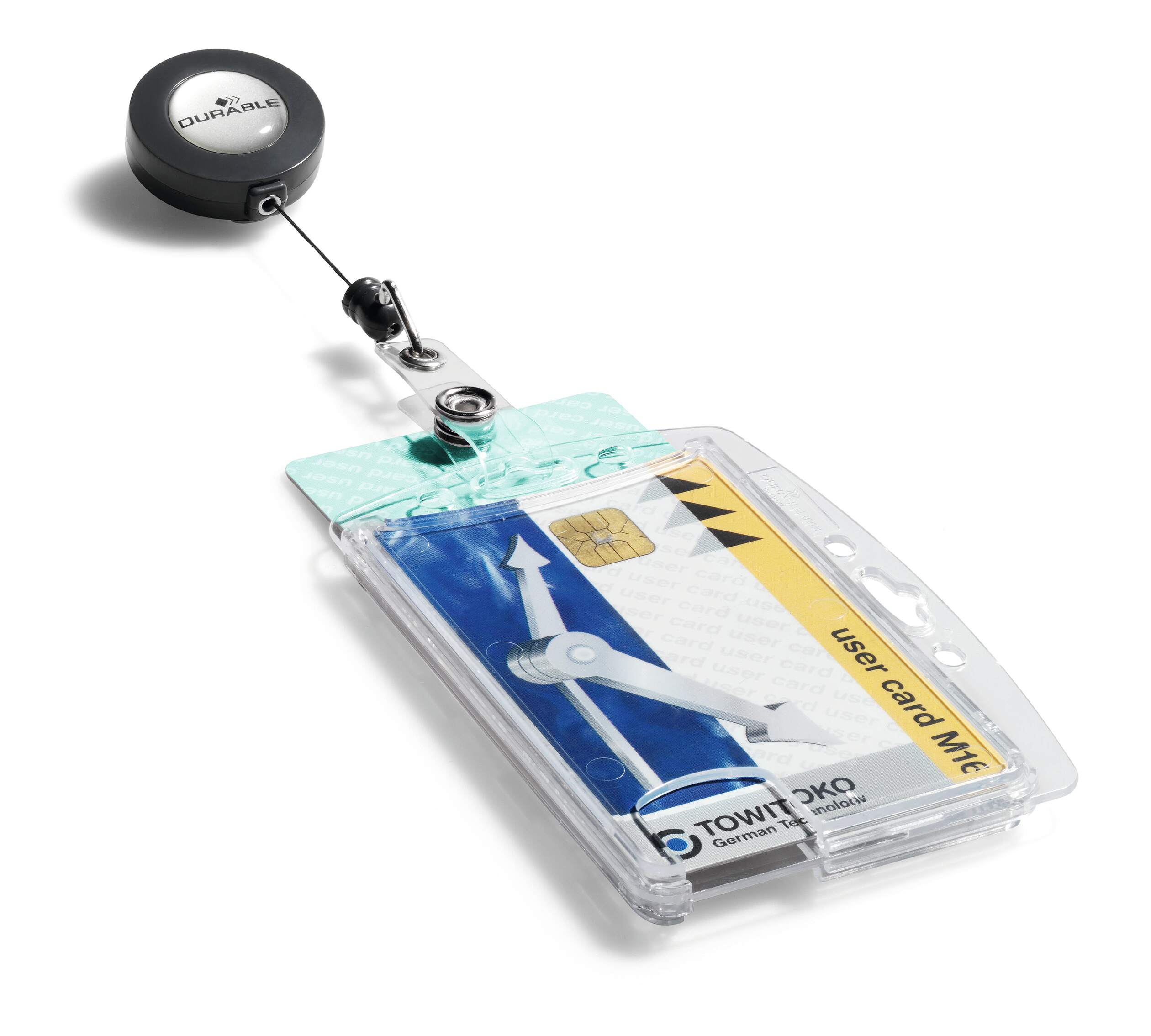 8224-19 Durable Transparent Polystyrene Name Badge