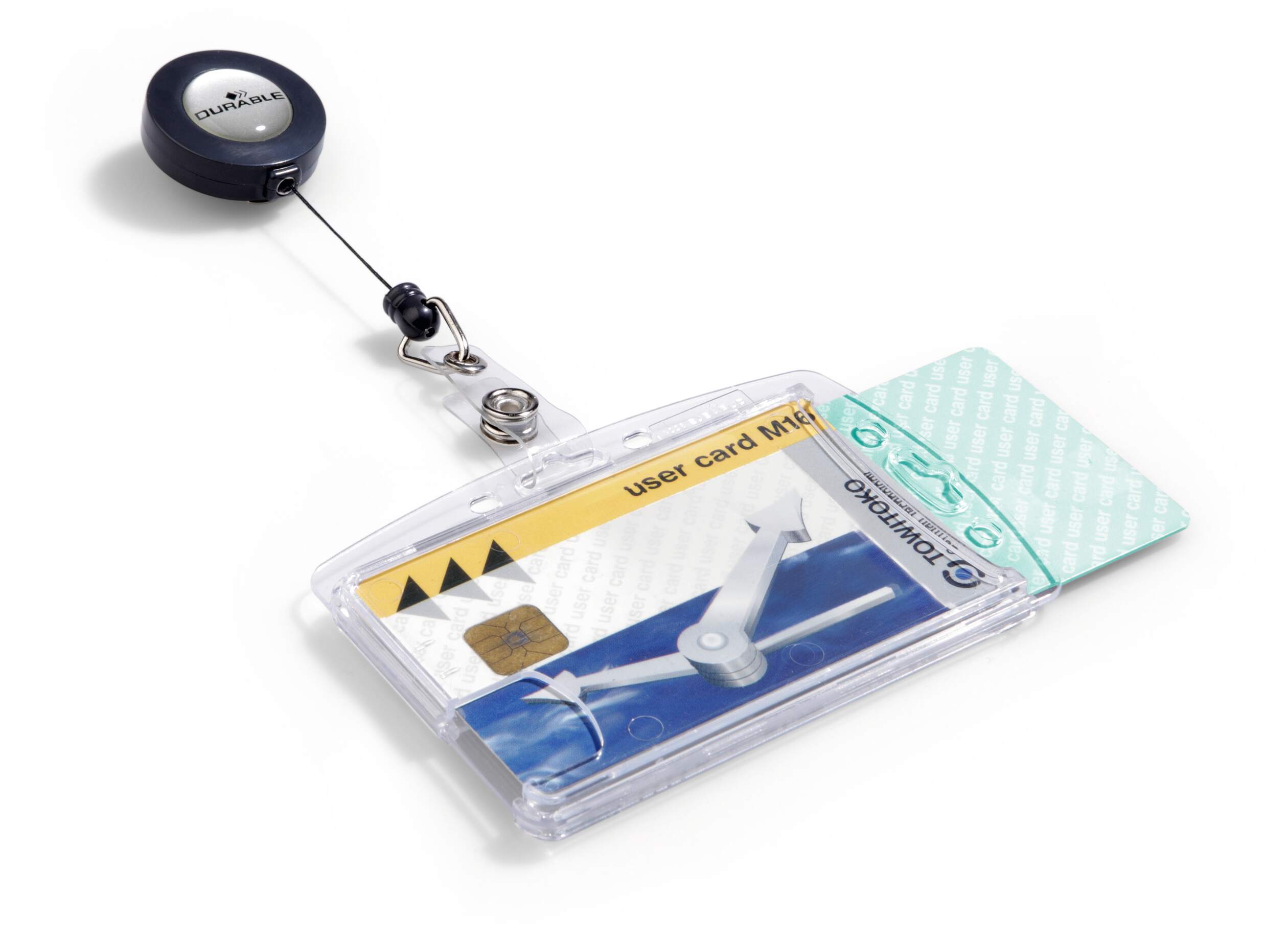 8224-19 Durable Transparent Polystyrene Name Badge