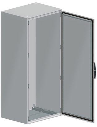 Floor Standing Enclosure, Double Door, Steel, Grey, 1800 x 1600 x 400mm IP55 Spacial SM
