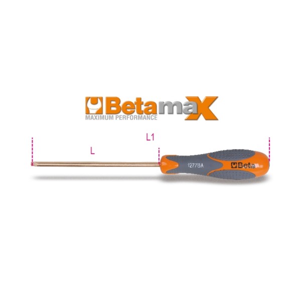BETA Torx  Screwdriver, T30 Tip, 150 mm Blade, 270 mm Overall