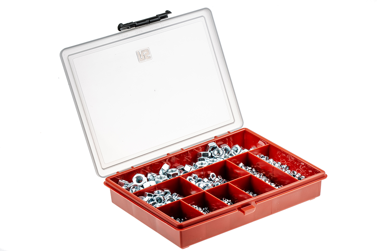 823-881 RS PRO Stainless Steel Hex Full Nuts Box, 2140 Pieces