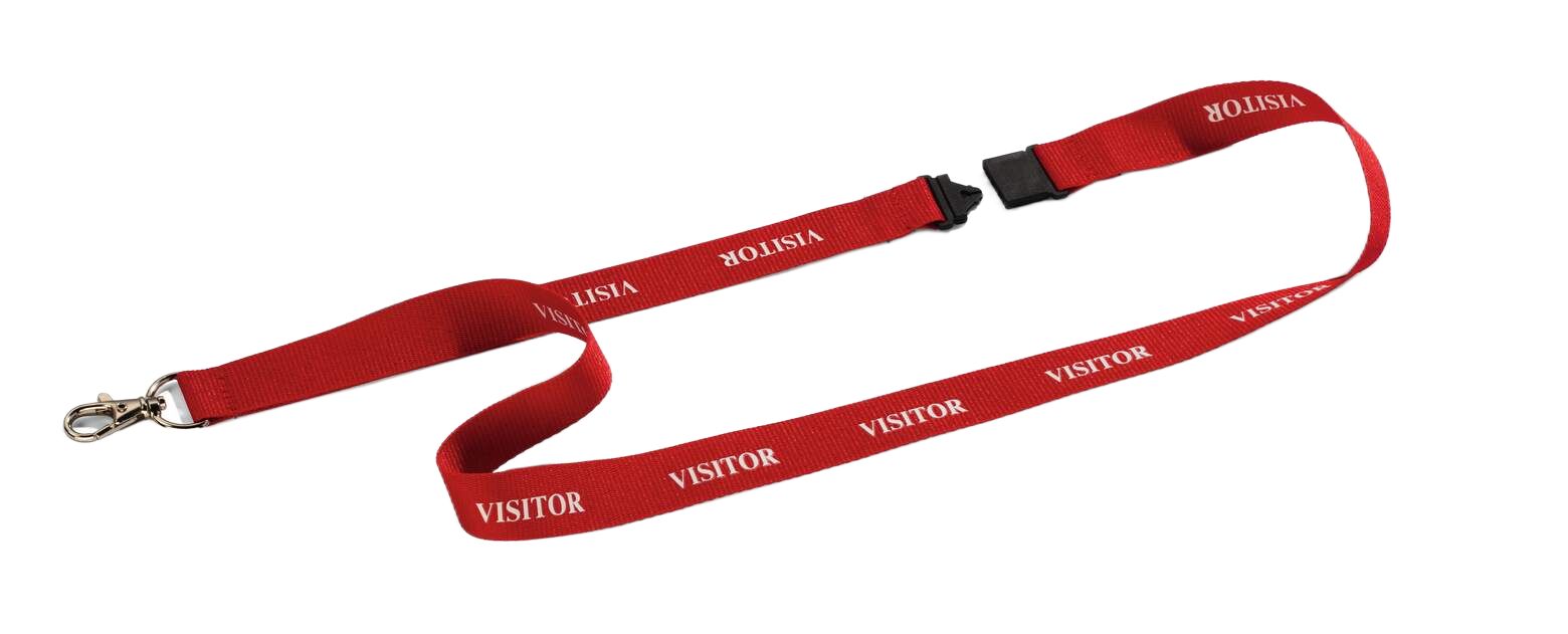 Durable Red Textile Lanyard Lanyard