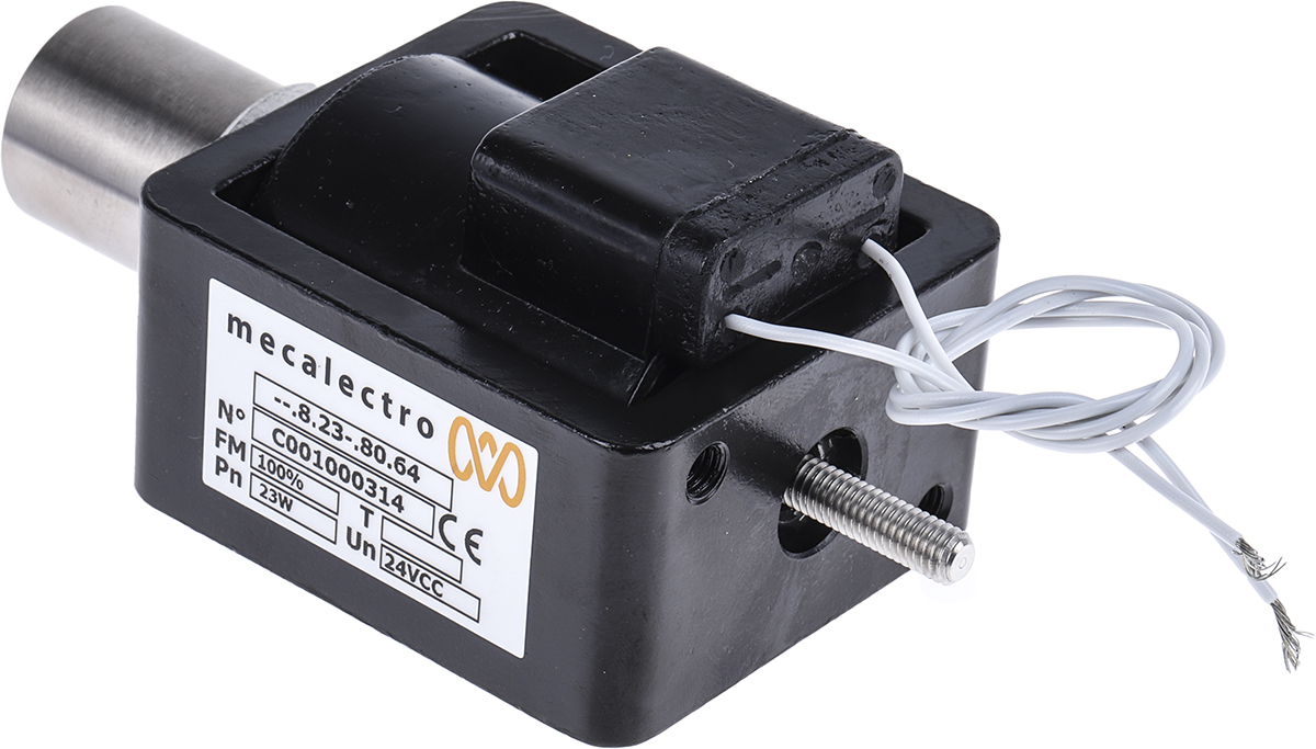 Mecalectro 8.23.80.64 Linear Solenoid, 24V 124.1 mm
