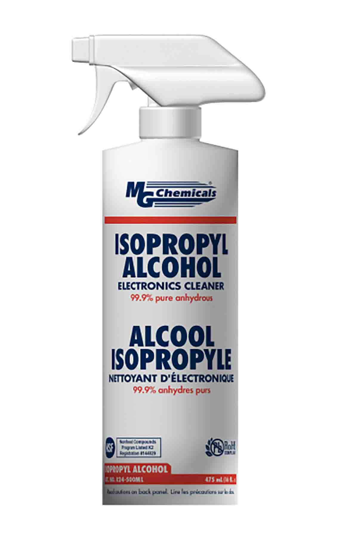 MG Chemicals General Purpose Electronic Cleaning Solvent 475 ml Pump Spray