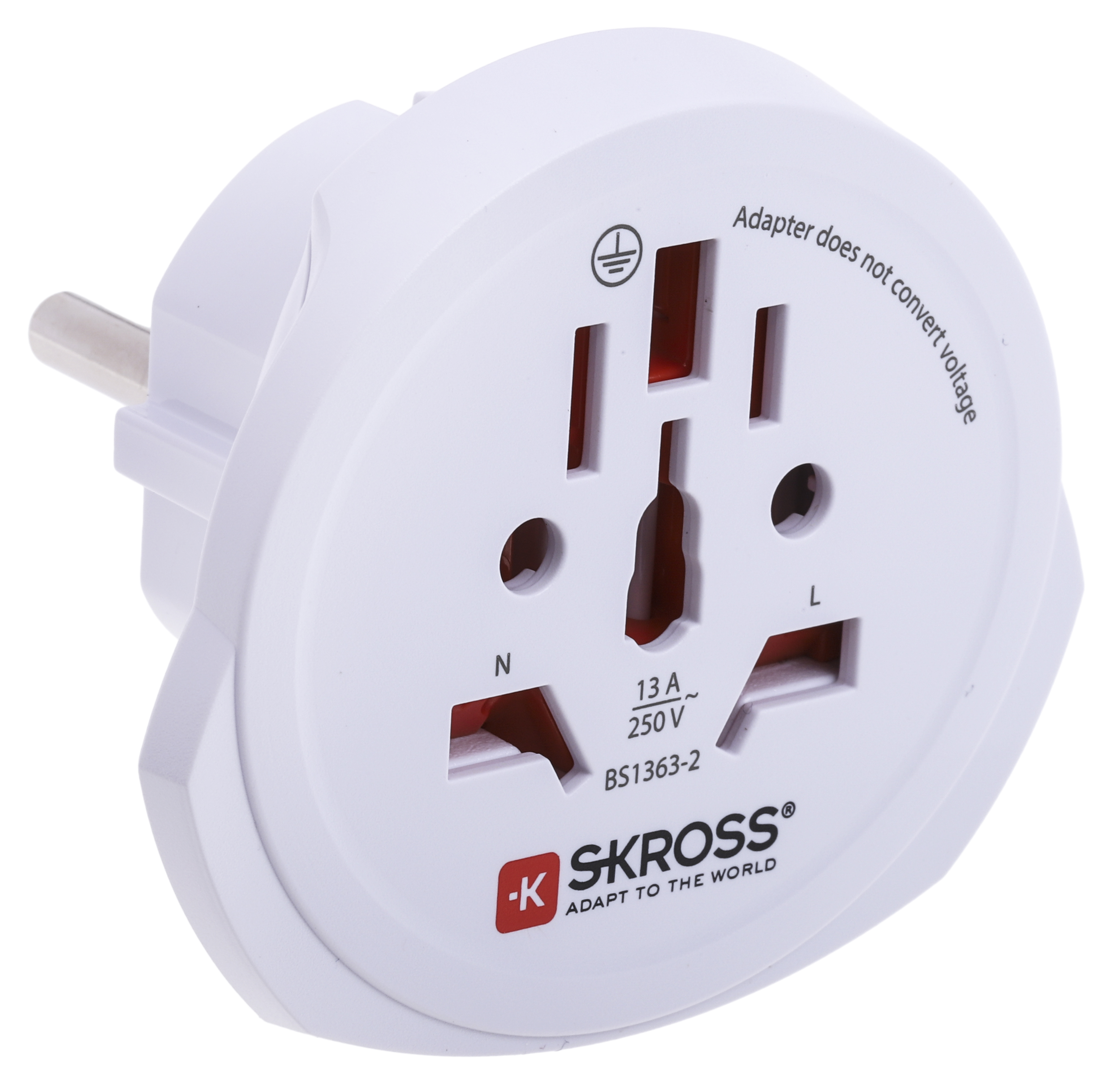 SKROSS Travel Adapter Japan, USA, China, Switzerland, Australia, Italy, UK Europe, 13A