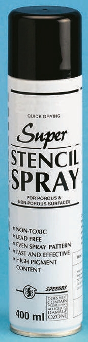Inktek Red Stencil Spray, 400 ml