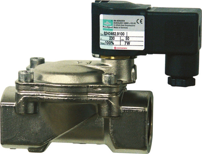 Buschjost Solenoid Valve 8240100.9101.02400, 2 Port, NC G 3/8, G 3/8