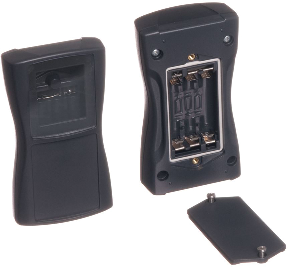 Bopla BOS-Streamline Series Grey ABS Handheld Enclosure Integral Battery Compartment Display Window, IP40, 119.3 mm x