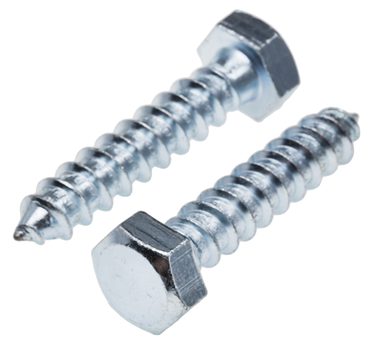 RS PRO Hex Coach Screw, Steel Bright Zinc, M12 x 120 mm x 12 mm