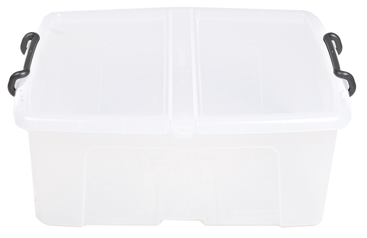 825-2325 RS PRO 24L Transparent Polymer Storage Box, 190 mm x 395mm x 500 mm