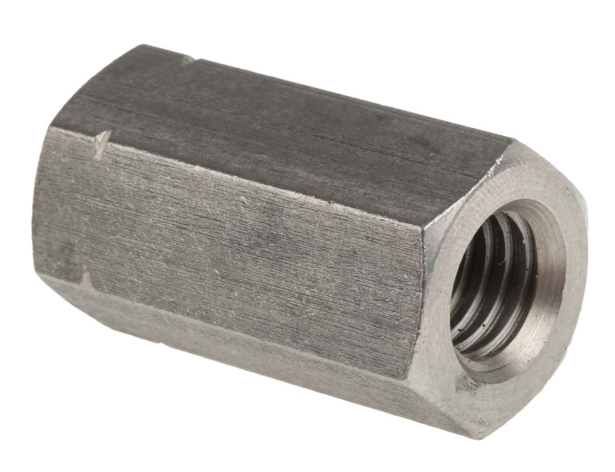 825-297 RS PRO 36 mm Plain Stainless Steel Coupling Nut, M12