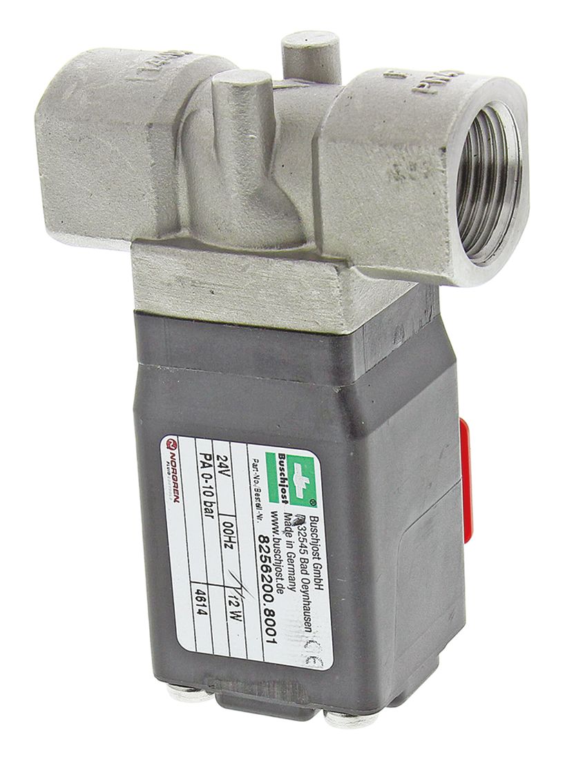 Buschjost Solenoid Valve 8256200.8001.02400, 2 Port, NC, 24V dc