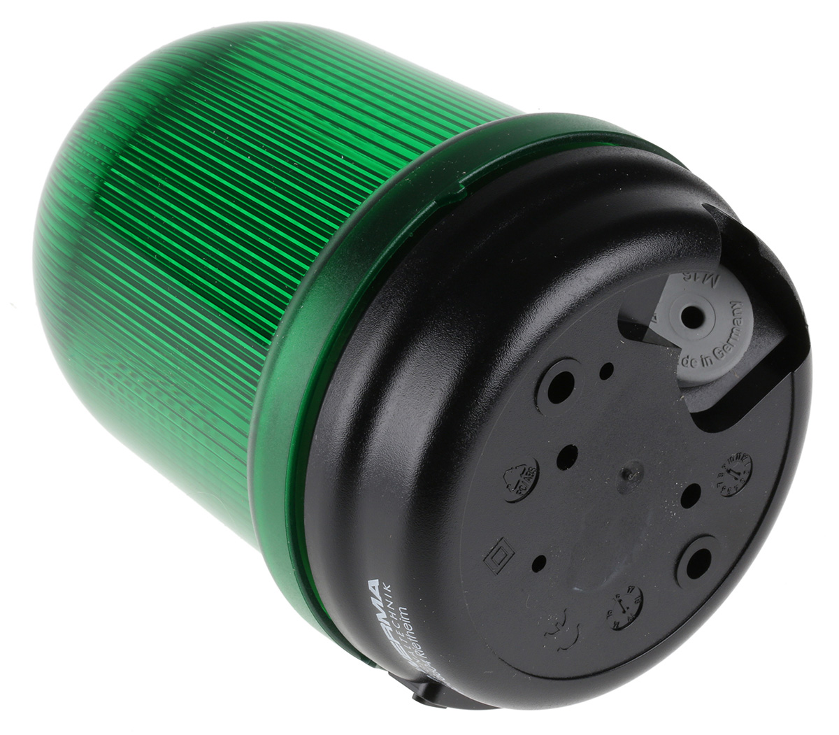 82620000 Werma BM 826 Series Green Steady Beacon 24V ac/dc, Incandescent Bulb Base, Bracket, Tube, IP65