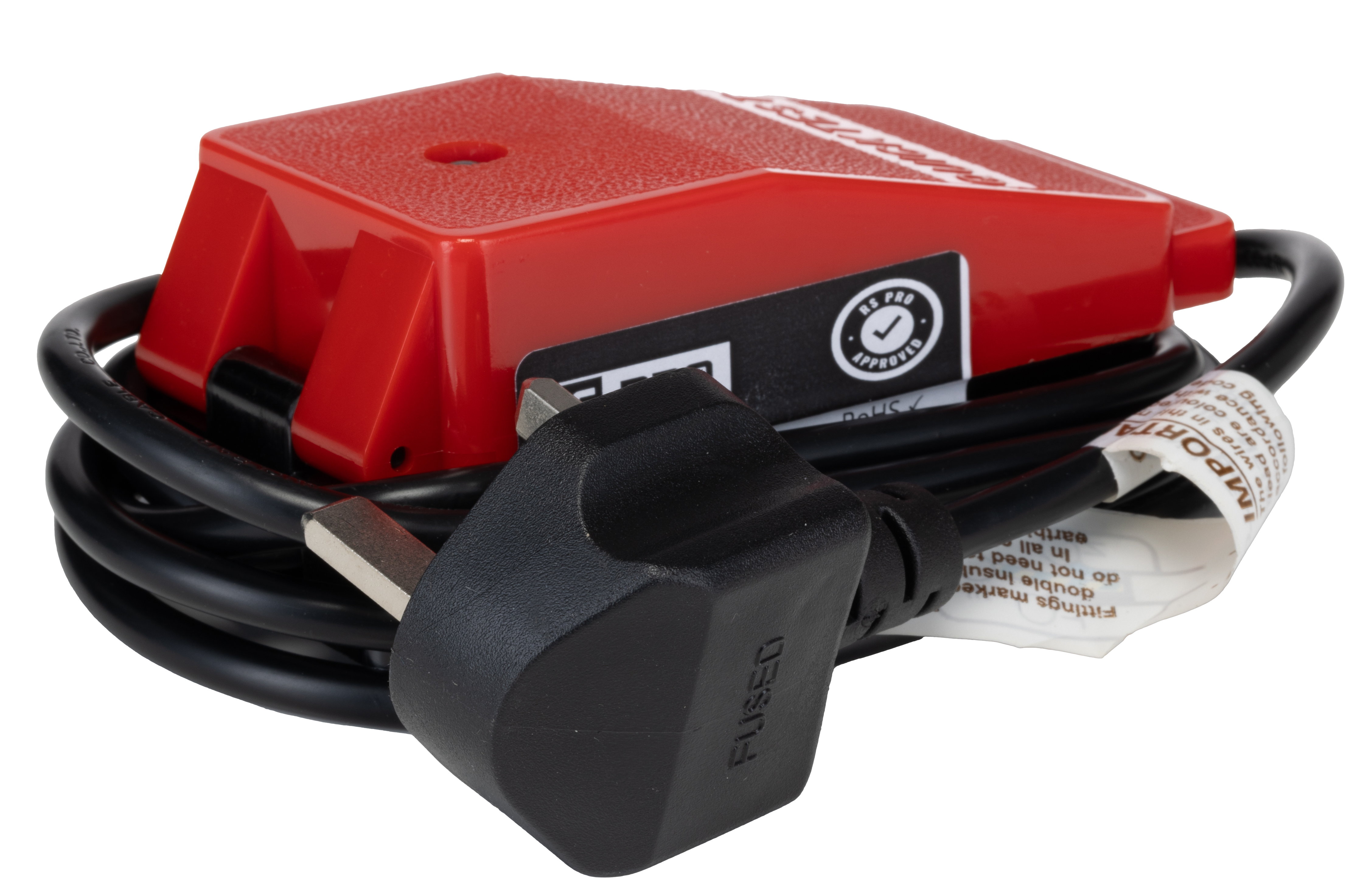 RS PRO Test Plug Cable Entry 4 to 7 mm, 240V ac, 5A, with 1.5 m Cord Included