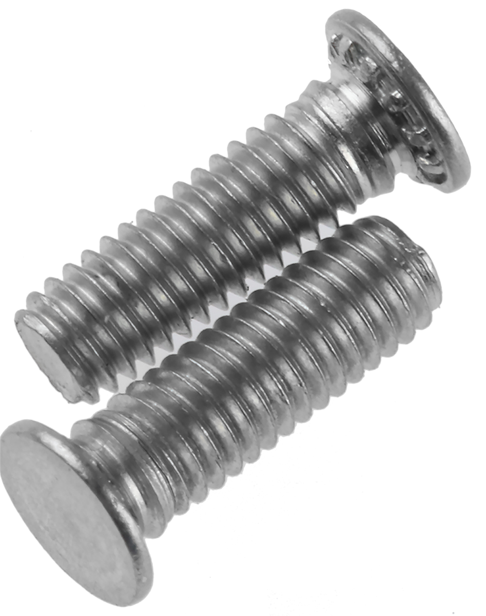 RS PRO Steel Passivated Zinc Plated Self-Clinching Stud, length-10 mm