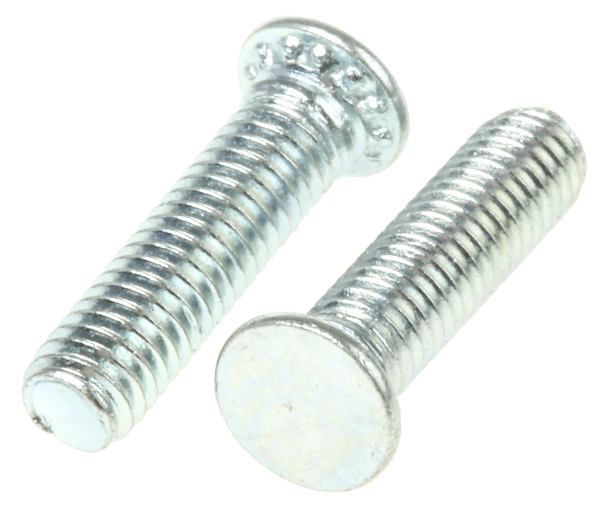RS PRO Steel Passivated Zinc Plated Self-Clinching Stud, length-12 mm