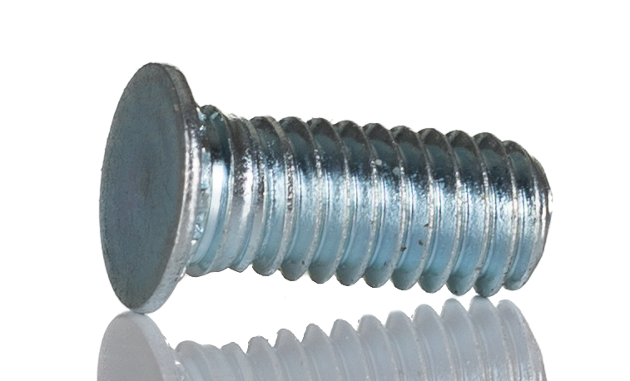 RS PRO Steel Passivated Zinc Plated Self-Clinching Stud, length-8 mm