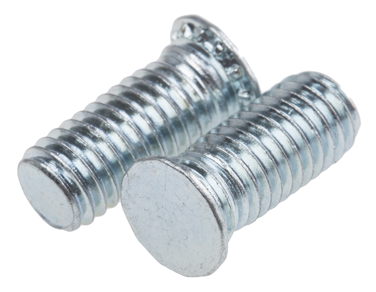 RS PRO Steel Passivated Zinc Plated Self-Clinching Stud, length-12 mm
