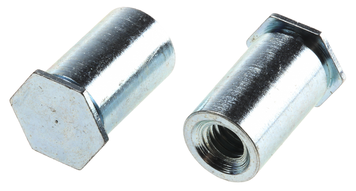 RS PRO Stainless Steel Zinc Plated Self-Clinching Standoff