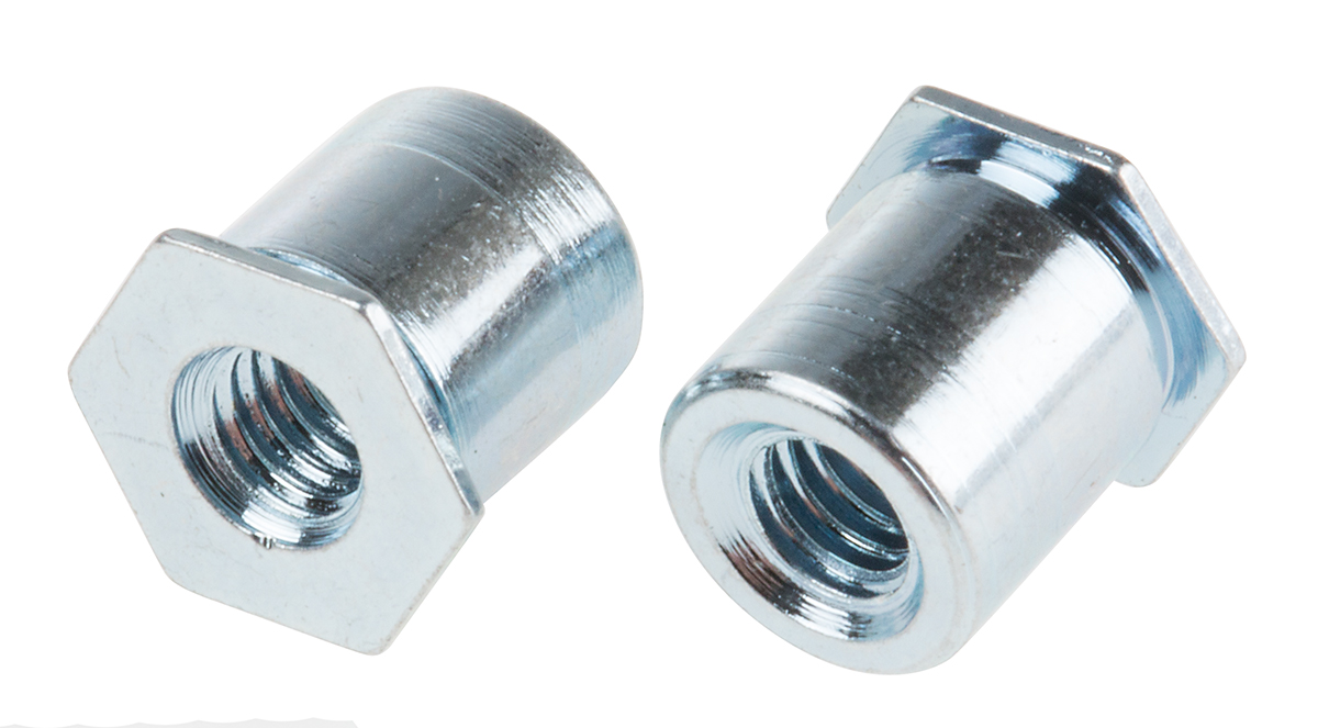 RS PRO Stainless Steel Passivated Zinc Plated Self-Clinching Standoff