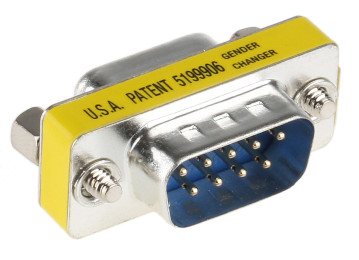 RS PRO D-Sub Adapter 9-Way D-Sub to Male Male 9-Way D-Sub Female Female